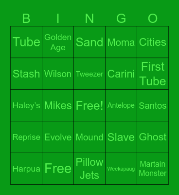 Bonni Mondegreen Bingo Card