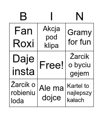 Milix Bingo Card