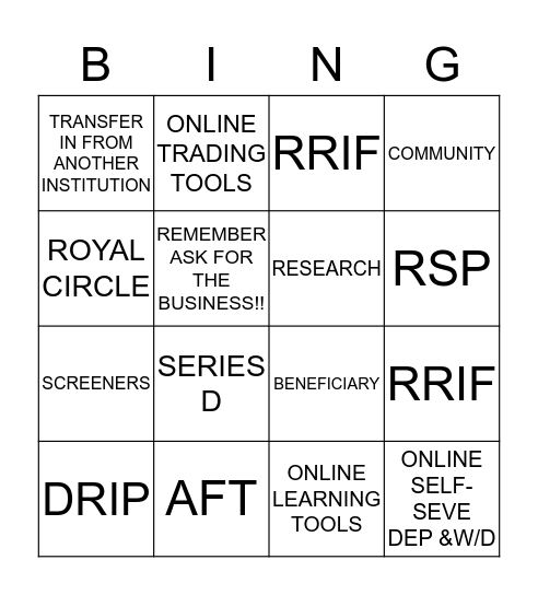 TEAM INCREDIBLES SER BOOST!!! Bingo Card