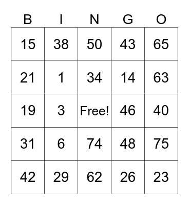 Left Behind Bingo Card