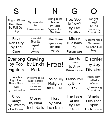 Its Not a Phase Mom!!!! Bingo Card