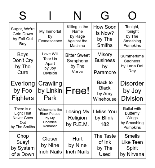 Its Not a Phase Mom!!!! Bingo Card
