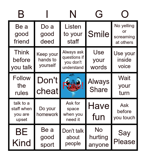 Positivity Bingo Card