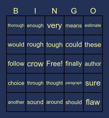 Nick #3 Fall Bingo Card
