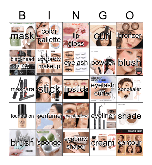 make up tools Bingo Card