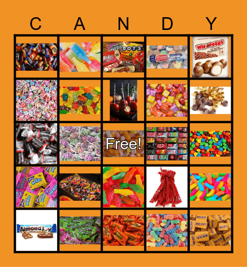 CANDY Bingo Card