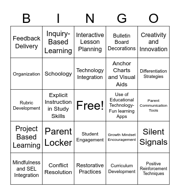 Who's the Expert? Bingo Card