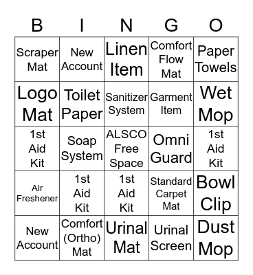 ALSCO ASC BINGO 3rd Quarter Bingo Card