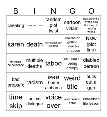 tomorrows teaching bingo board. (duckydee) Bingo Card