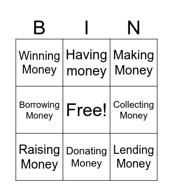 Collocation Bingo! Bingo Card