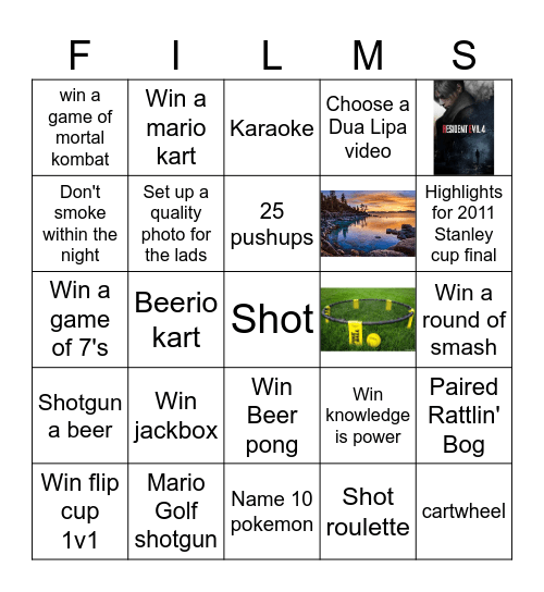 Lads Bingo 2024 - Will Bingo Card