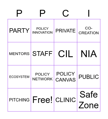 PPCIL ROUND-UP BINGO Card