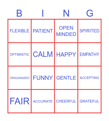 Peek A Boo I See You Bingo Card