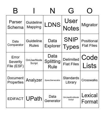 SpecBuilder Bingo Bash Bingo Card