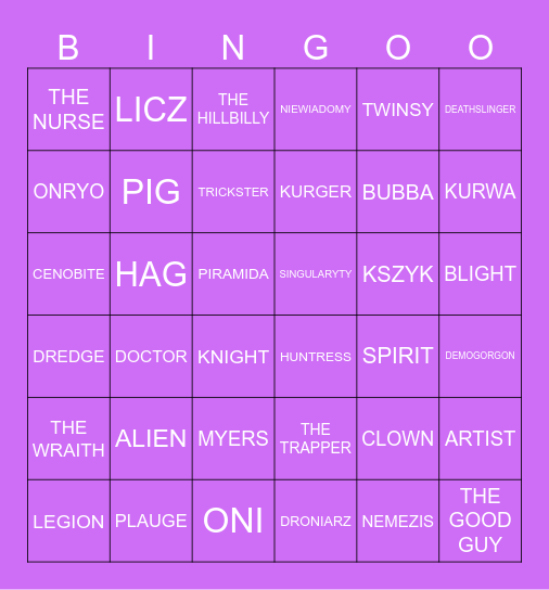 NO ONE ESCAPES ZJEB Bingo Card