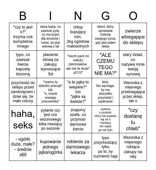 bingo sklep Bingo Card