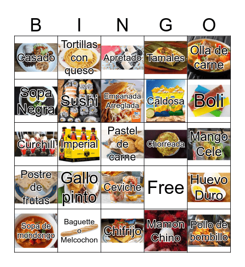 Bingo Tico Bingo Card