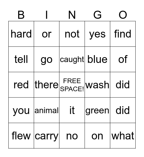 BINGO Card