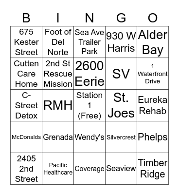 Frequent Flyer Bingo Card