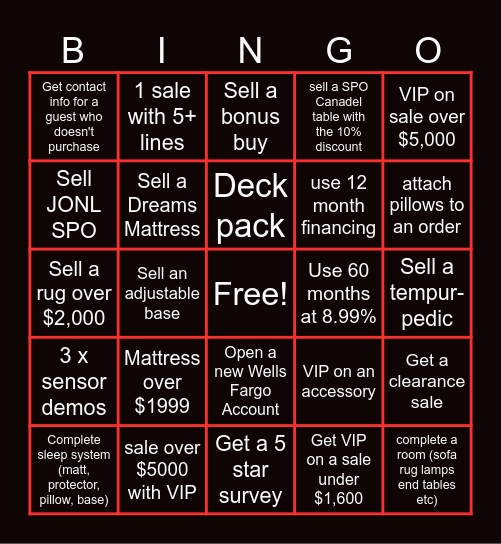 BINGO Card