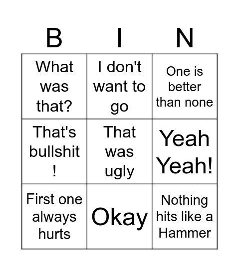 Orlando BINGO Card