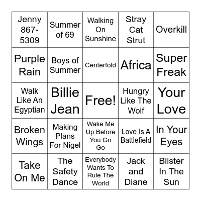 LMB 8.18 Bingo Card