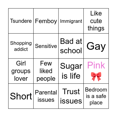 Oc bingo Card