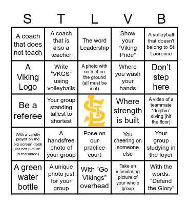 Viking Bingo Card