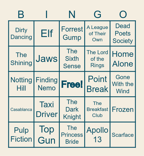 August Culture Club - Game 3 Bingo Card