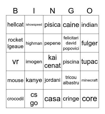 plm Bingo Card