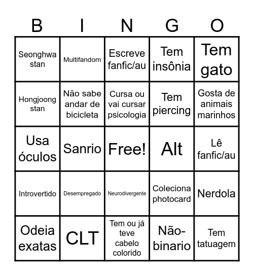 Transtinys 2 Bingo Card