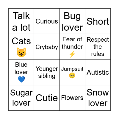 Felix Bingo Card