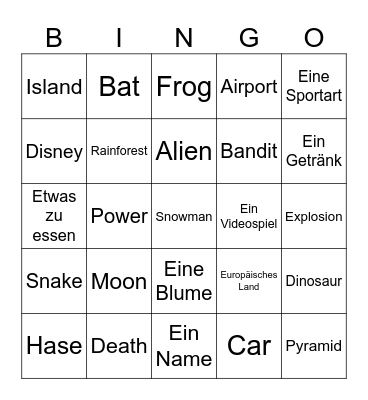 Infinite Craft Bingo Card