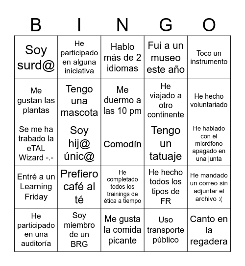 PSS BINGO 2024! Bingo Card