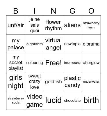 loona post bbc Bingo Card