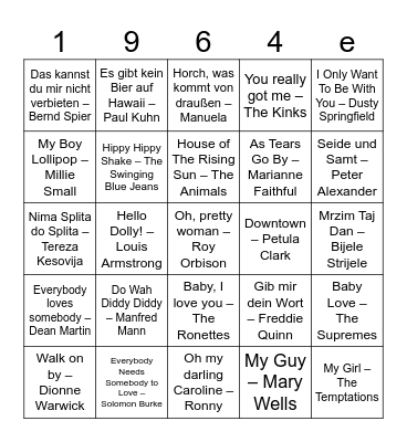 Edith´s Geburtstagsbingo Card