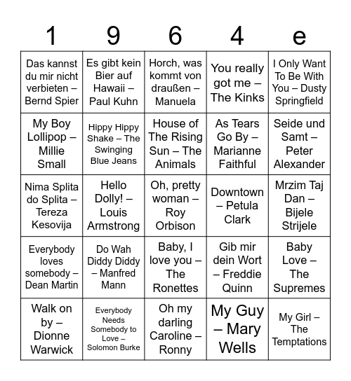 Edith´s Geburtstagsbingo Card