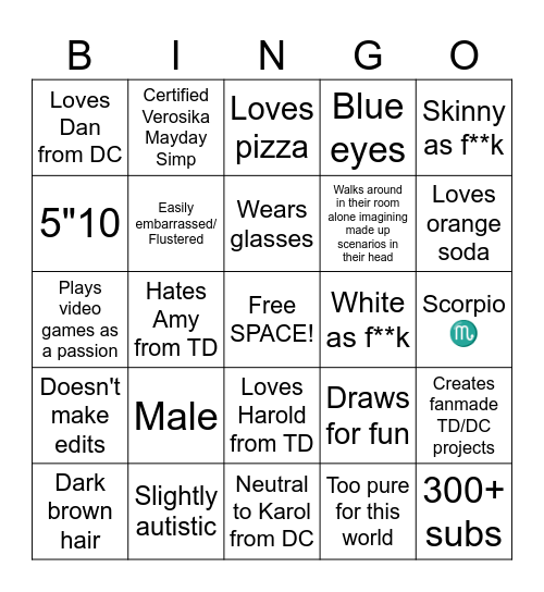 SamdoesRandomstuff Bingo Card