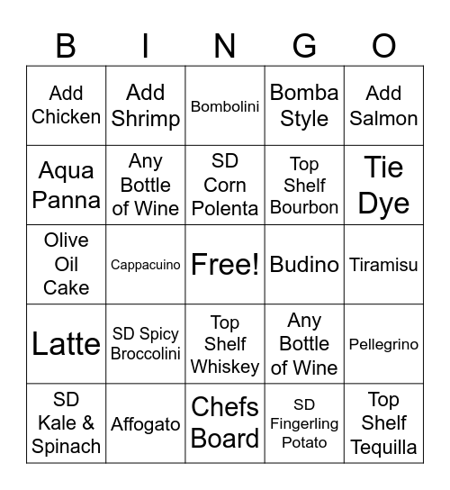 UPSELL FRIDAY Bingo Card