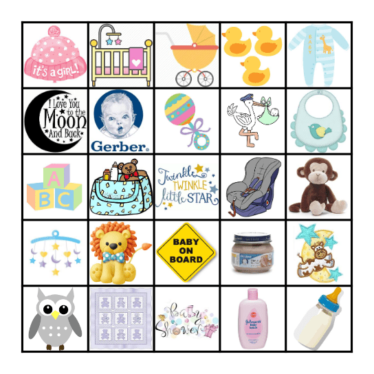 BABY BINGO Card