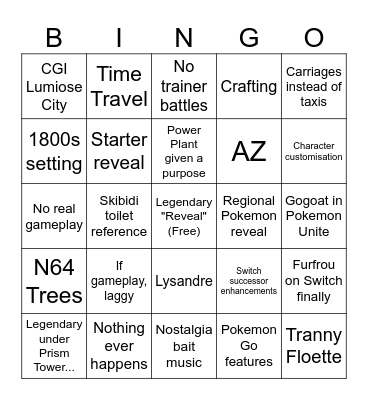 PZA Trailer Bingo Card