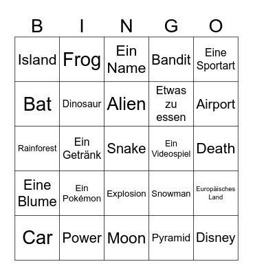 Infinite Craft Bingo Card