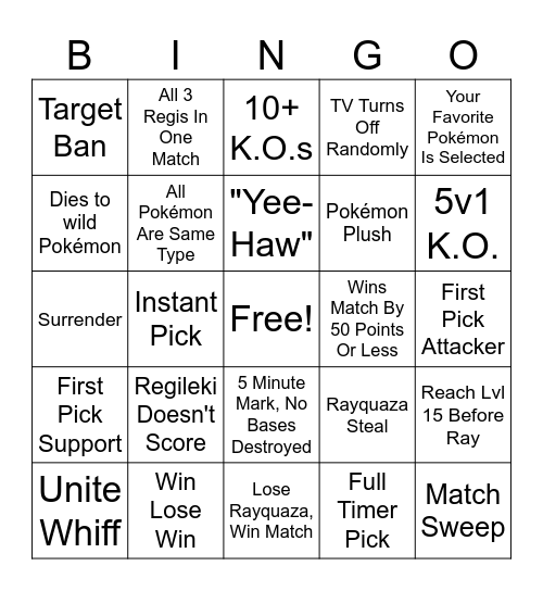 D-Spears Unite Bingo Card