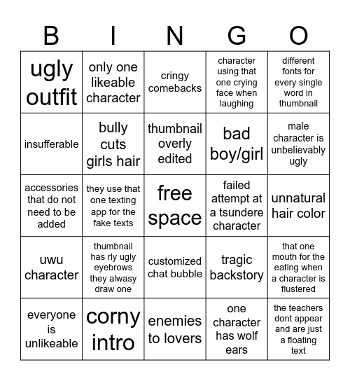 gacha bingo Card