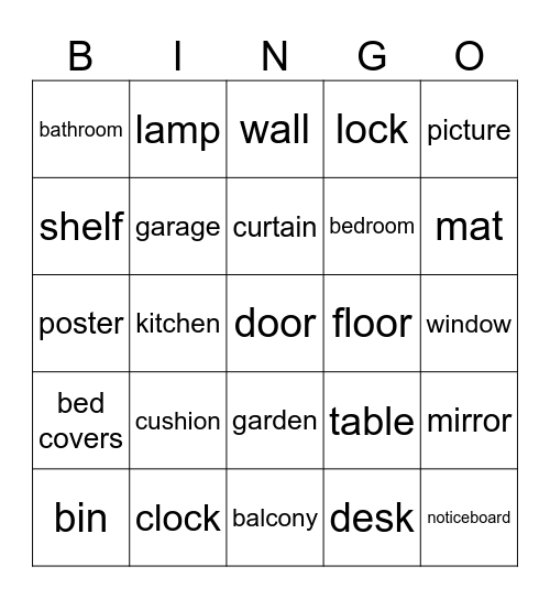 GE1_U1_Vocab Bingo Card