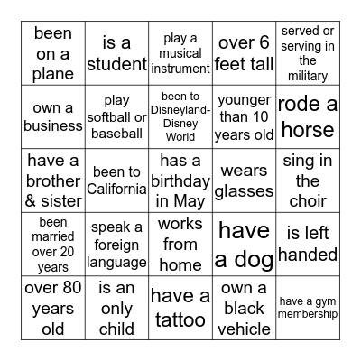 Bingo Card
