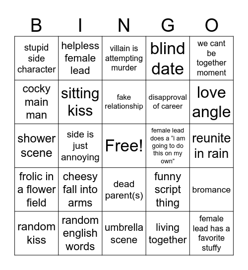 KDRAMA BINGO Card