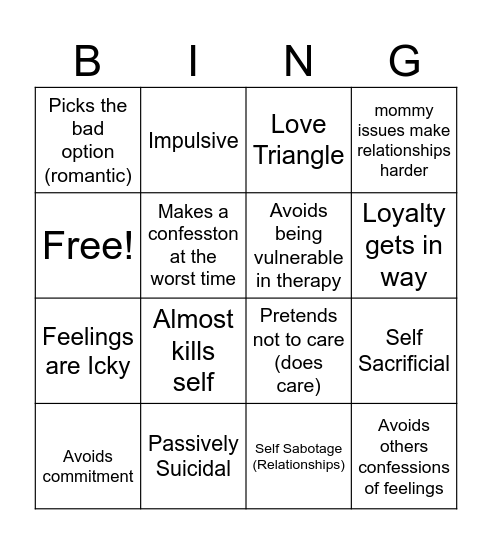 Kabbage Meredith Bingo Card