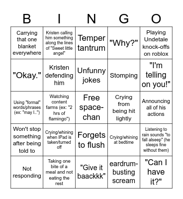 Charles bingo Card