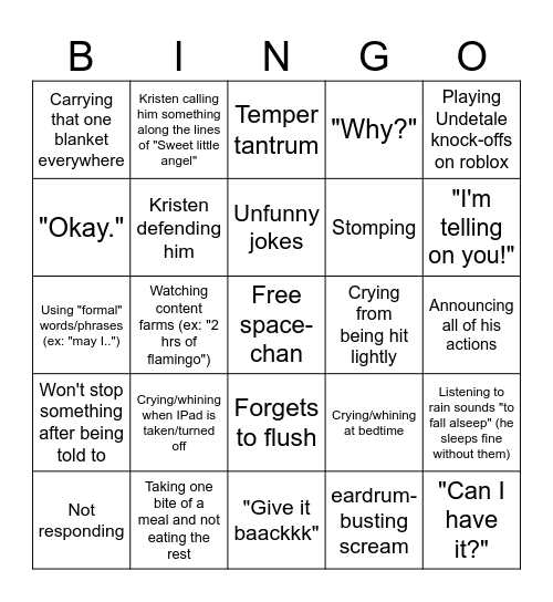Charles bingo Card
